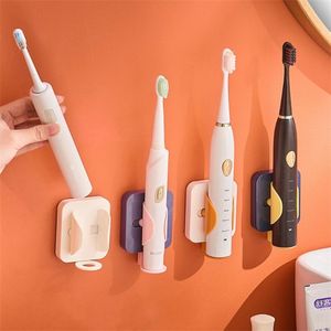 Ménage mural porte-brosse à dents électrique économiser de l'espace garder au sec arrêter la moisissure porte-brosse à dents support de stockage fournitures de salle de bain 211130