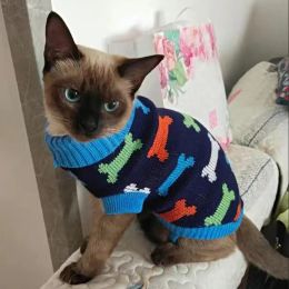 Maisons classiques chaton siamois chat chat d'hiver vêtements pour animaux de compagnie chauds pour chats gotas kedi sphynx pulants de vêtements pour chiens vêtements de vêtements pour chiens costume