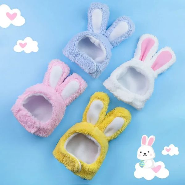 Maisons mignon pour animaux de compagnie Cost Costume Costume de lapin chaud chat chat châce de casse-tête chat transformé Bunny oreilles