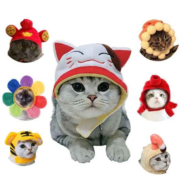 Maisons chapeau drôle pour chiens chats Costume de Noël Costume de Noël