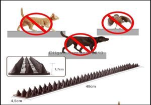 Huizen PET Leveringen Home Garden10pcspack Garden Cat Dog Scat Mat Plastic doorn Bird Burglar Defender Hek Spike Anti Duiven BIR4839989