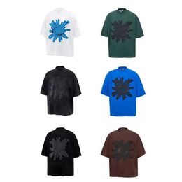 Huizen zomer mannen ontwerper t shirts losse casual houseof fouten tees brief print shirt shirt met korte mouwen mode hiphop streetwear kleding tee shirt hoogwaardige tops