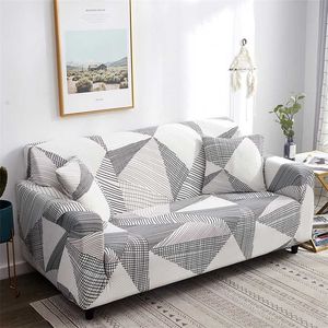 Houslife Geometrische Elastische Sofa Covers voor Woonkamer Moderne Sectionele Hoek Sofa Cover Snipcovers Couch Cover Chair Protector 211102