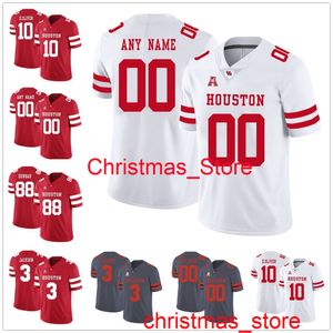 Houston Cougars College Football 7 Case Keenum Custom elk naamnummer Stitched Jerseys 11 Andre Ware 10 Ed Oliver