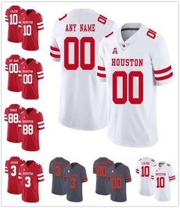 Houston Cougars college football 7 Case Keenum Custom Elke naam Nummer Heren Dames Jeugd gestikte truien 11 Andre Ware 10 Ed Oliver9383158