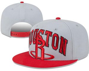 Houston''Rockets'ball Caps 2023-24 Fashion Champions Baseball Snapback Men Women Sun Hat Borduurwerk Spring Summer Cap Groothandel Strapback Casquette A0