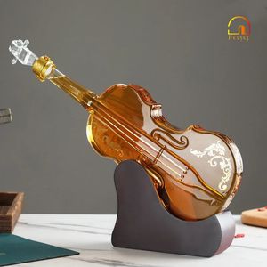 HOUYUP verre violon carafe créative épaissie acajou vin décanteur whisky bulle bouteille élégant Champagne distributeur 240118