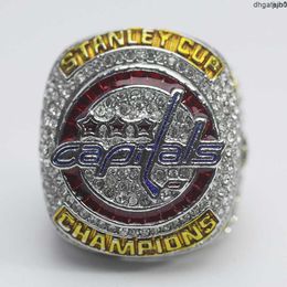 Hov7 Designer Bague commémorative Anneaux Nhl 2018 Washington Capital People Championnat Bague de la Ligue de Hockey sur Glace Bague de Championnat Z7i5 Qj7d