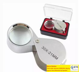 Comment Mini Loupes Jewelry Diamond Magnifiers Magnifying Glass Ingenious portable Loupe Magnifier Silver color with retail