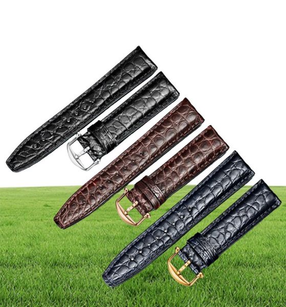 Howk Crocodile Leather Strap Sustitute IWC Genuine Leather Strap Portuguese 7 Portofino Pilot Series Store T1907086715833
