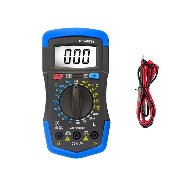 HP-4070L Professional Digital Capacitance Contacitor Resistance Inductance LCR Tester Multimètre LCD Détro-éclairage