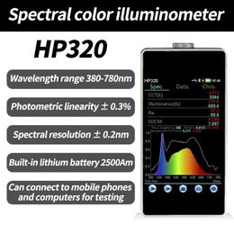 Spectromètre HP320, éclairement, spectromètre, indice de rendu des couleurs, spectromètre