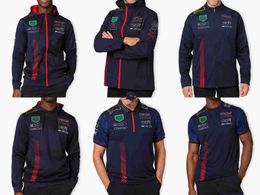 HQ Cycle Cloth Nieuwe Formule 1 Polo Suit Spring en herfstteam Hoodie Ademend weggeven Hoed num 1 11 Logo F5UW