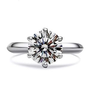 HQ GEMS – bague de fiançailles en diamant pour femmes, 1Carat Lab CVD G VVS, bijoux en or blanc