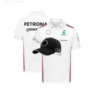 HQ Polos New Fashion Mercedes Malaysia National F1 Team Polo Jacket Shirts Shirt Casual Poloshirts T-shirt Give Away Hat White ou Black Fkip