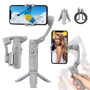 HQ3 stabilisateur de cardan 3 axes pour Smartphone pliable téléphone portable enregistrement vidéo Vlog stabilisateur Anti-secousse pour Android 240104