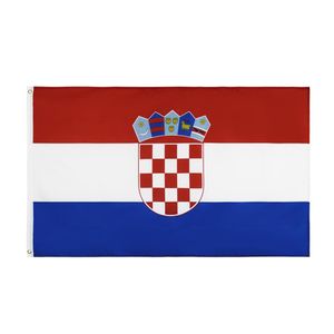 HR HRV Hrvatska Croatie drapeau entier de haute qualité 90x150cm 3x5 pieds prêt à expédier Stock 100% Polyester285i