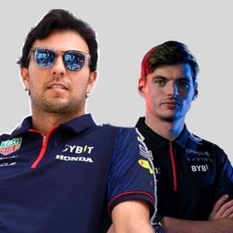 Hre7 T-shirts pour hommes 2023/2024 Nouveaux polos de l'équipe de course de Formule 1 F1 Site officiel Oracle Red Color Bull Polo Sergio Perez Chemise Vêtements Fan Jersey