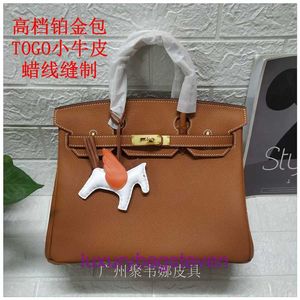 Hremms Birkks lederen messenger schouder crossbody tassen 2024 waxdraad hand high-end tas TOGO handheld slotgesp handgemaakt met echt logo