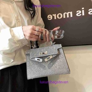 Hremms Birkks High End Designer Tote Sacs For Womens New Fashion Bag à la mode et le logo Advanced Handheld Polderal Crossbody Small Square Original 1: 1