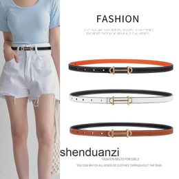HREMMS HIGH END Designer Beltes For Womens Belt Texture Texture Texture With Doublesided for Womens Simple and Polylemy Decoration Suit Casual Jupe Strap Original 1: 1 Real Logo
