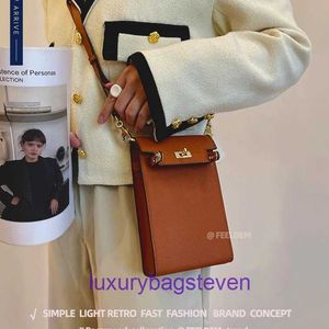 Hremms Kelyys Luxury Designers Sacs sacs à main sac à main pour femmes CowHide Mobile Phone Sac pour femmes en 2024 Nouveau cuir à la mode original 1: 1 avec un logo et une boîte réels