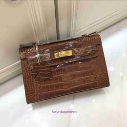 Hremms kelyys top luxury Designer sac pour femmes crocodile cutané sac à main personnalisé sac mode crocodile cuir avec un vrai logo