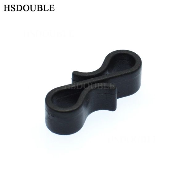 Hsdouble Black Plastic Budle Mardware-Belt Thonbing Clip pour Backpack Sang Tactical Sac Pièces Accessoires