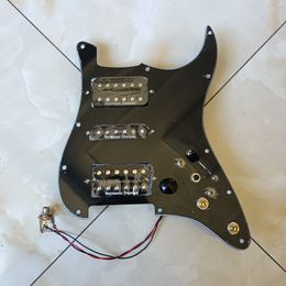 HSH mise à niveau précâblé Pickguard harnais noir SD SSL SH1N TB4 micros CTS commutateur multifonction 7 voies bascule pour guitare ST