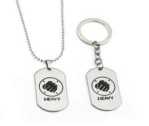 HSIC jeu bijoux Team Fortress 2 porte-clés lourd chien pendentif en alliage de métal porte-clés pour les Fans porte clef HC129047657152