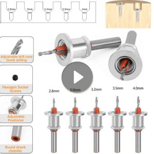 HSS -tellersink boorbits 8 mm schacht houtbewerkingsrouter boorboorschroef extractor set boorgaten frees snijsnijf schroef gereedschap