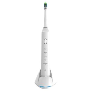 HT301 Cepillo de Dientes Eléctrico Lavable Ultrasónico USB Recargable Blanqueamiento Electrónico Cepillo de Dientes Impermeable - Blanco