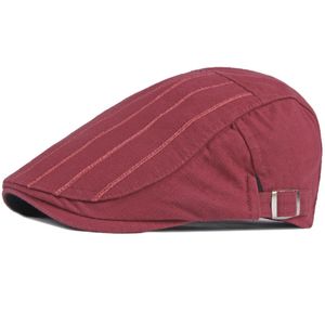 HT3558 bérets printemps été hommes femmes casquette chapeau 100% coton réglable Ivy Newsboy casquette plate hommes femmes béret chapeau 2021 nouveau béret casquette