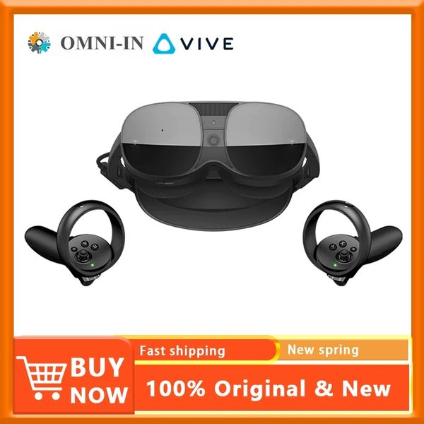 HTC Vive XR Elite Set Lunettes VR Casque VR tout-en-un Appareil intelligent Jeu de film de réalité virtuelle sans fil ou streaming USB-C