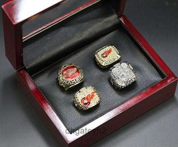 HTC8 Band Rings Nhl 1997 1998 2002 2008 Detroit Red Wings Championship Ring 4pcs Ensemble Duo9