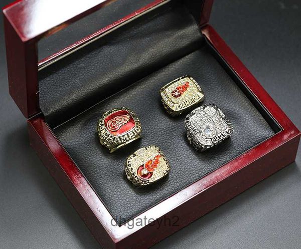 HTC8 Band Rings Nhl 1997 1998 2002 2008 Detroit Red Wings Championship Ring 4pcs Ensemble Duo9