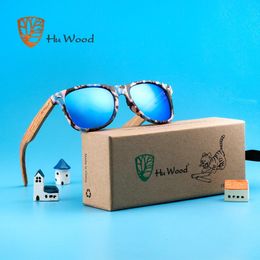 Hu Wood Boys Wood Kids Zonnebril Goggle Eyewear Accessoires voor meisjes rechthoekige zonnebrillen spiegel UV400 Lens GR1005 240412