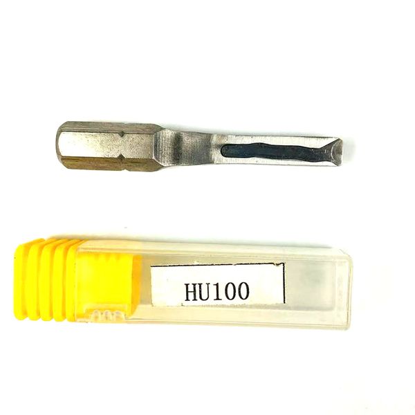 HU100 Car Power Key Abridor de acero inoxidable suministros de cerrajería herramientas de apertura herramienta de selección de bloqueo