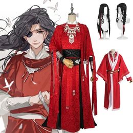 Hua Cheng Cosplay Tian Guan Ci Fu Costume San Lang vêtements d'âge adulte et d'adolescence Halloween carnaval 240301