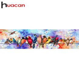 Huacan Diamond Painting Birds Cross Stitch Diamond Mozaïek Dier Volledige lay -out Diamant borduurwerk Home Decoratie 2011304393461