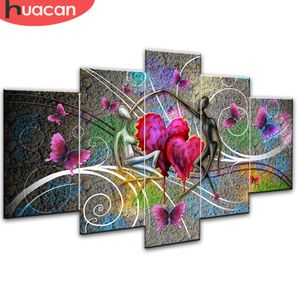 Huacan Lover Diamond Painting Handwork Cross Stitch Full Square Mosaic Multi-Picture Combinatie Rhinestones DIY Gift 201201