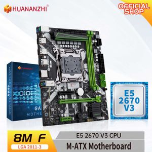 Huananzhi 8m F LGA 2011-3 Moederbord met Intel Xeon E5 2670 V3 SUPP DDR4 RECC Nonecc Memory Combo Kit Set NVME USB