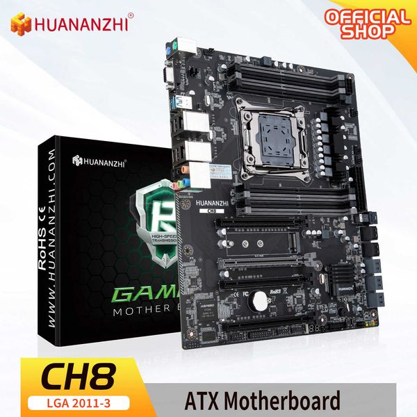 Placa base HUANANZHI CH8 compatible con Intel XEON E5 LGA2011-3 All Series DDR4 RECC NON-ECC memory NVME USB3.0 ATX Server workstation