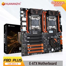 HUANANZHI F8D PLUS LGA 2011-3 Carte mère Intel Dual CPU prend en charge Intel XEON E5 V3 V4 DDR4 RECC 512GB M.2 NVME NGFF USB3.0 E-ATX