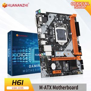 Huananzhi H61 Moederbord M-ATX voor Intel LGA 1155 Support I3 I5 I7 DDR3 1333/1600MHz 16GB SATA M.2 USB2.0 VGA HDMI-Compatibel
