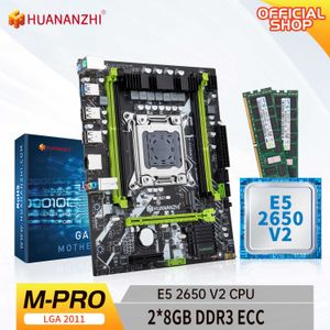 Huananzhi M Pro LGA 2011 Moederbord met Intel Xeon E5 2650 V2 met 2 8GB DDR3 RECC Memory Combo Kit Set NVME USB3.0