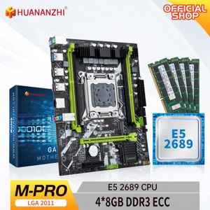 Carte mère HUANANZHI M PRO LGA 2011 avec Intel XEON E5 2689 avec 4 kits combinés de mémoire DDR3 RECC de 8 Go NVME USB3.0