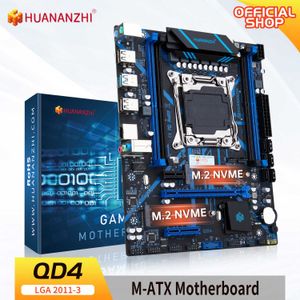 Placa base HUANANZHI QD4 LGA 2011-3 Intel XEON E5 V3 V4 todas las series DDR4 RECC memoria no ECC NVME USB3.0 SATA