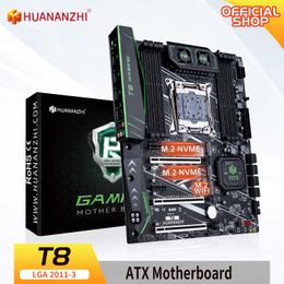 Huananzhi T8 LGA 2011-3 Moederbord Intel Xeon E5 2696 2678 2676 2673 2666 V3 Ondersteuning DDR3 Recc Nonecc Memory NVME USB3.0 ATX