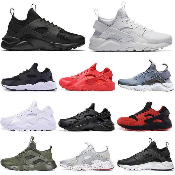 Huarache chaussures de course 4.0 hommes femmes chaussures Triple blanc noir rouge gris Huaraches formateurs baskets de sport